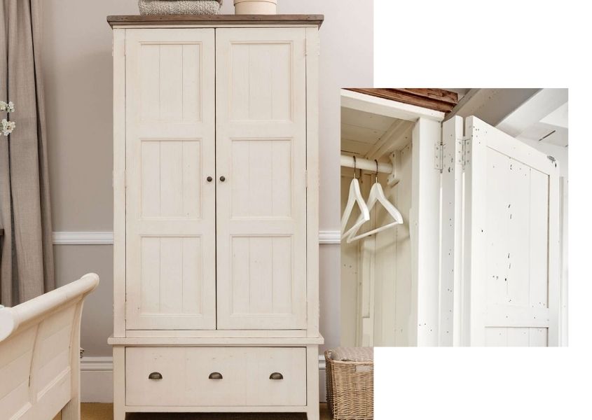 white wardrobe for 5 ways to get better at decluttering blog