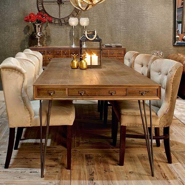 Barclay Reclaimed Wood Dining Table 