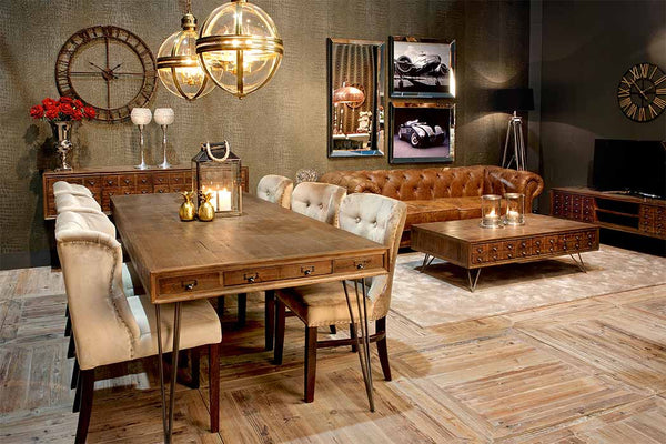Barclay Reclaimed Wood Dining Table and Coffee Table