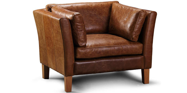 Barkby Brown Leather Armchair