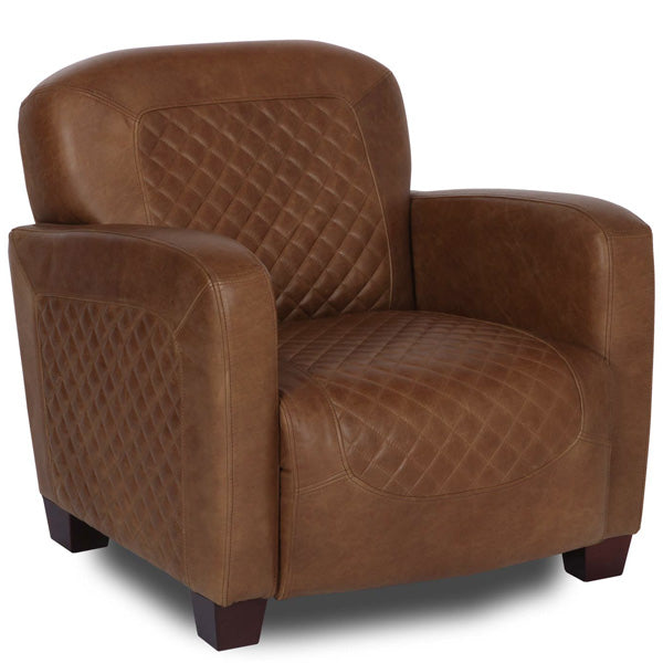 Barnham Brown Leather Armchair
