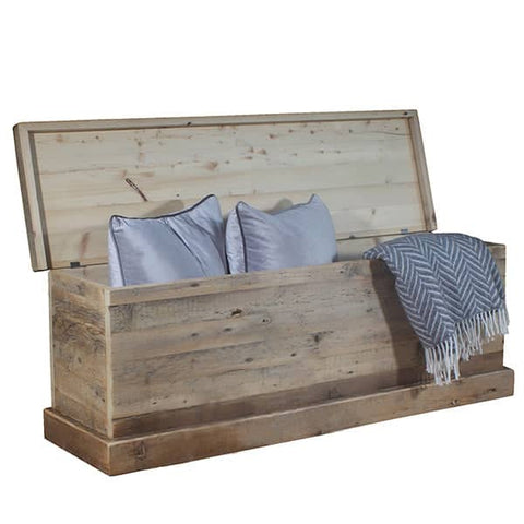 Beam Slim Reclaimed Wood Blanket Box