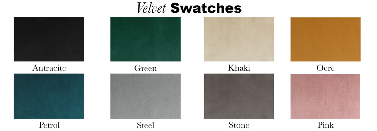 Bespoke Dining Chairs Velvet Swatches
