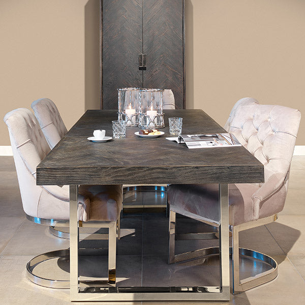 Blackbone Industrial Oak Extendable Dining Table
