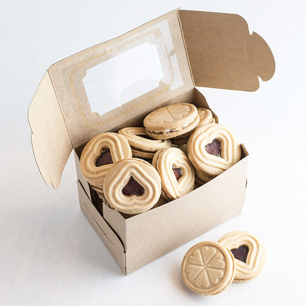 Open Cardboard Box of Cookies