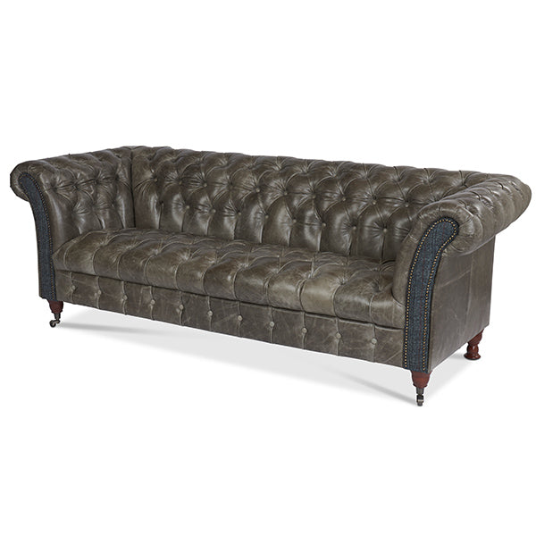 Bretby Leather Chesterfield Sofa 