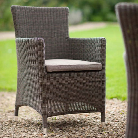 Chilgrove PE Rattan Garden Chair with Cushion for Outdoors
