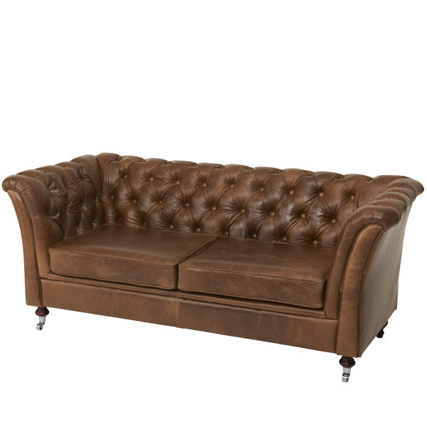 Granby Brown Leather Sofa