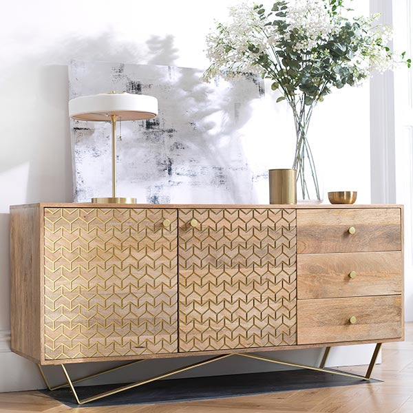 Chalfont Industrial Wood Sideboard