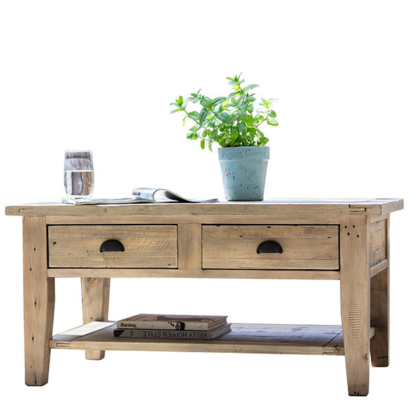 Chelwood Reclaimed Wood Coffee Table with Storage