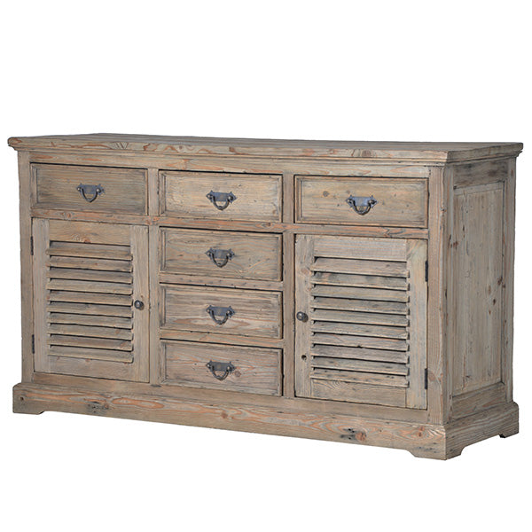 Colette Reclaimed Wood Louvred Sideboard