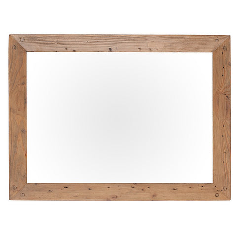 Cotswold Reclaimed Wood Wall Mirror for small living room