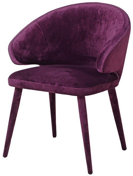 Deep purple velvet chair