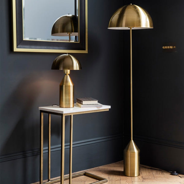 Embla Gold Floor and Table Lamps