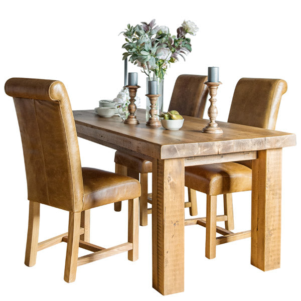 Beam Rustic Extendable Reclaimed Wood Dining Table