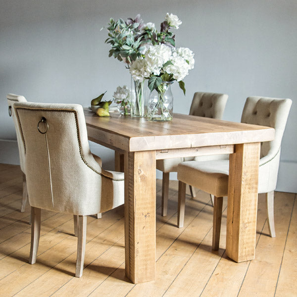 Beam Reclaimed Wood Dining Table in Natural Finish