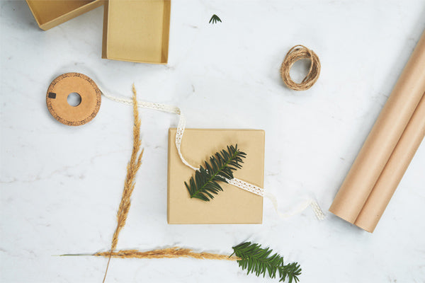 Gift Wrap with Natural Elemnts