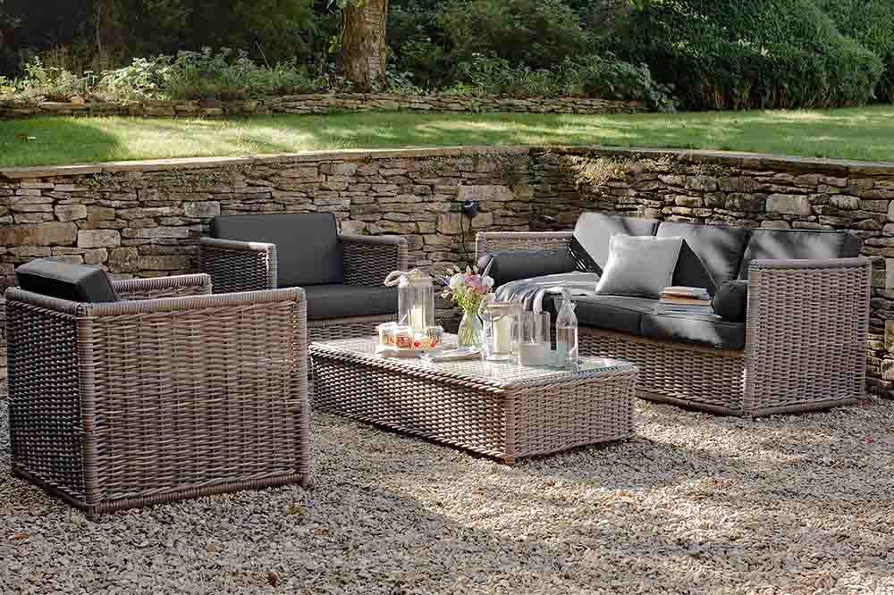 Harting Rattan Sofa Set for Garden