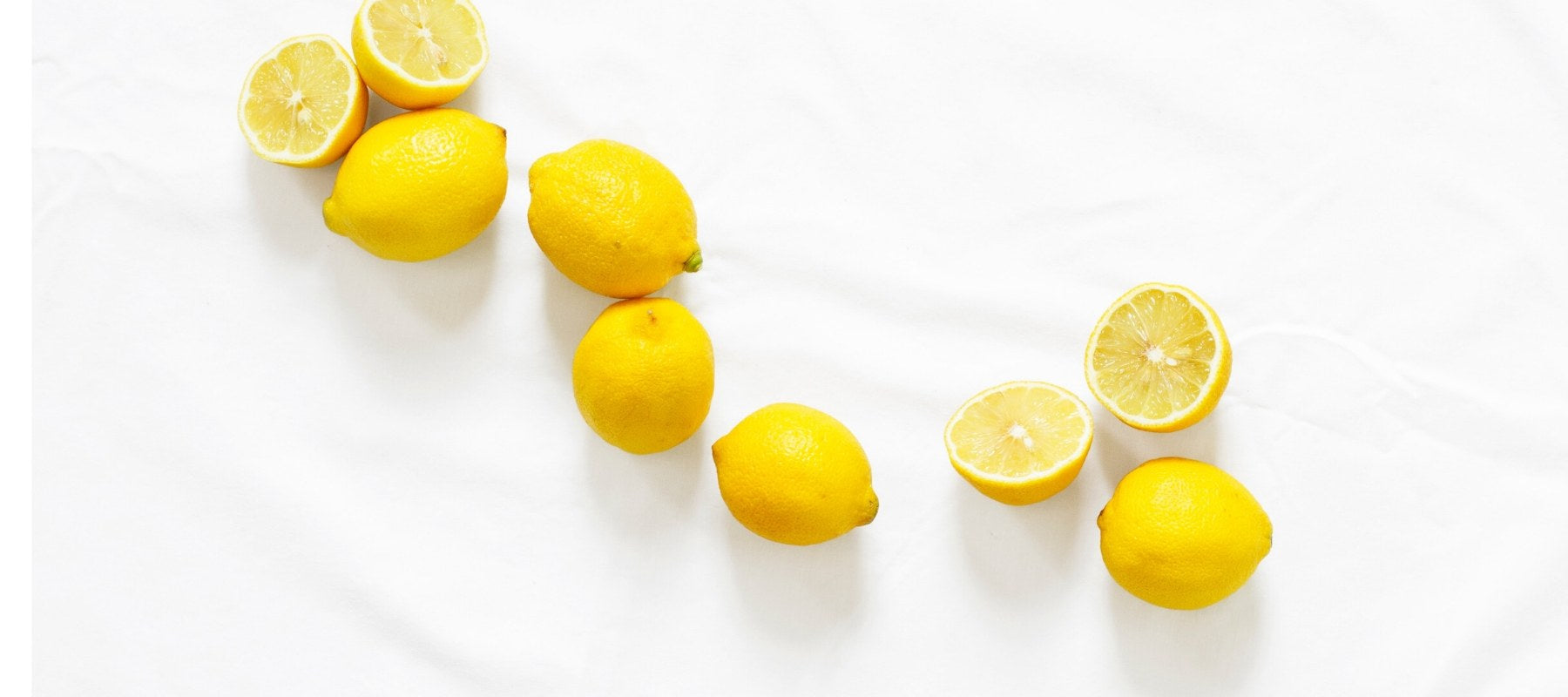 Group of lemons on a marble top
