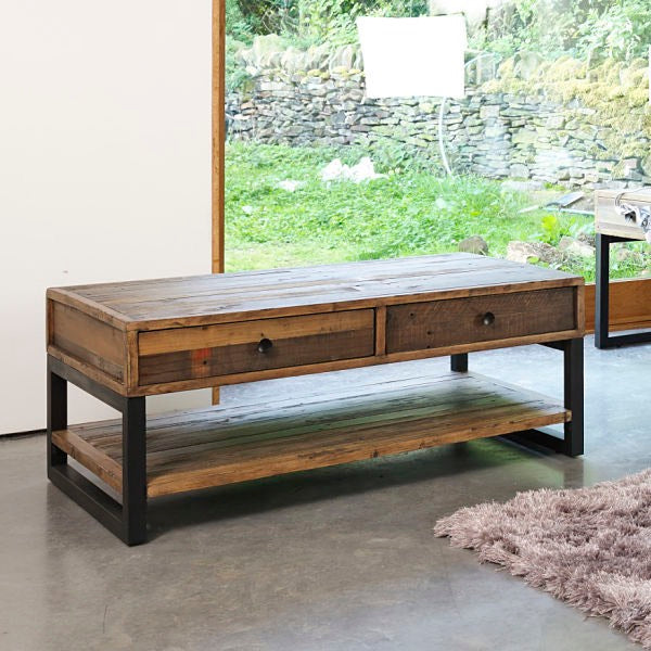 Standford Industrial Reclaimed Wood Coffee Table