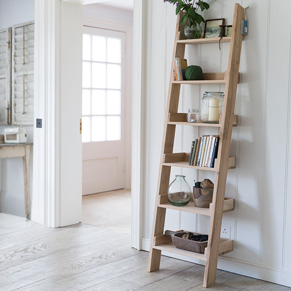 Oak Ladder Shelf
