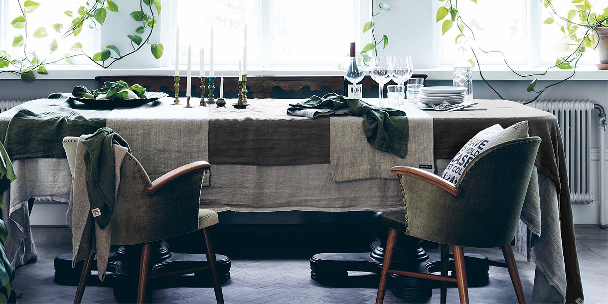 Lovely Linen Tablecloth and Table Runner
