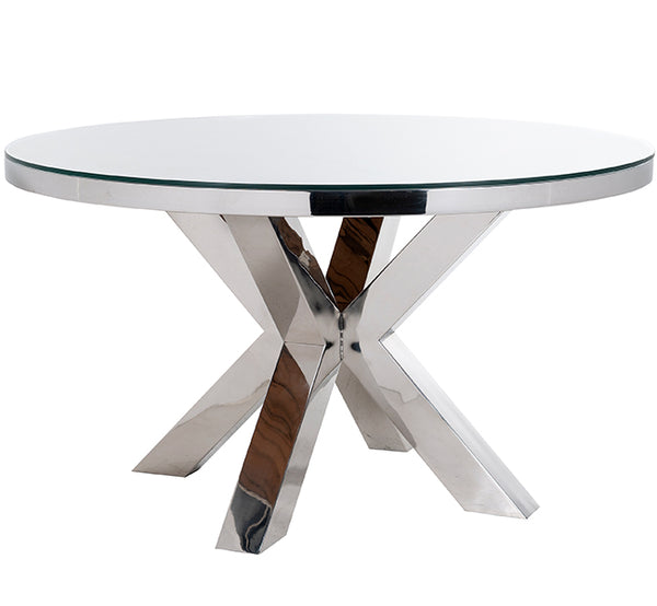 Luxe Kensington Reclaimed Wood Round Dining Table