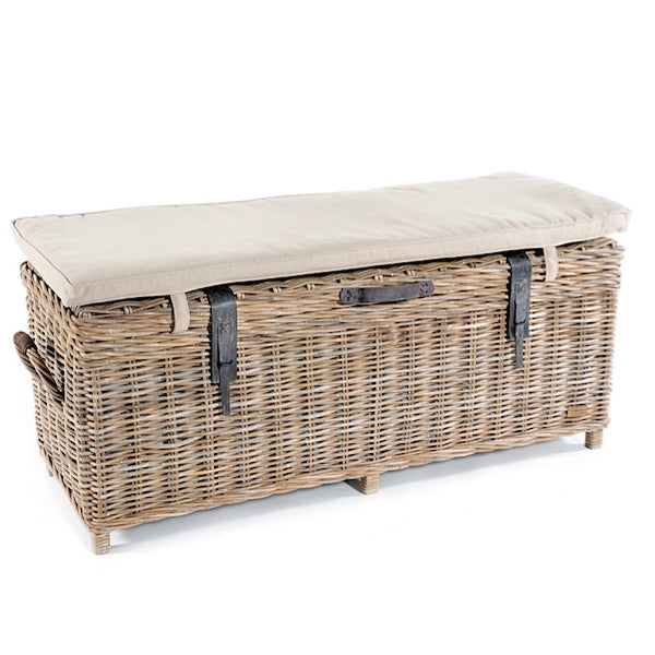 Rattan Blanket Box and Dining Bench