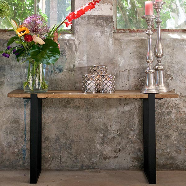 Maddox Industrial Reclaimed Elm Console Table