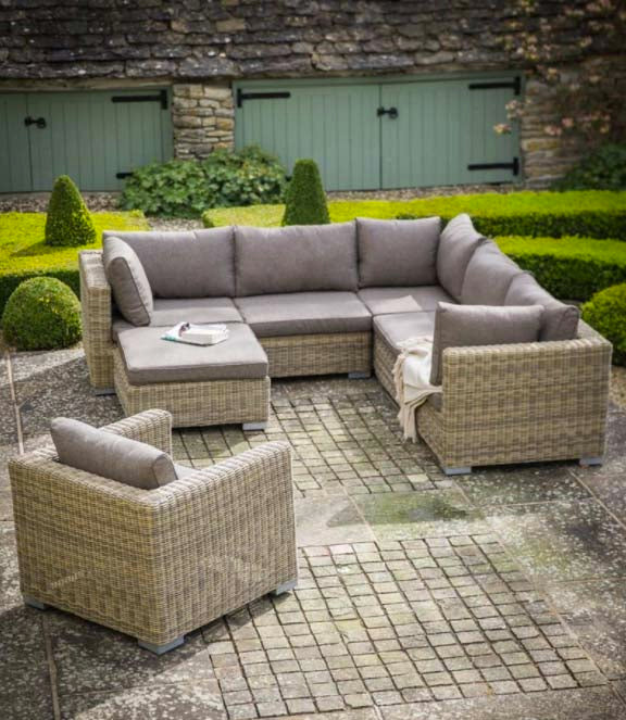Marden PE Rattan Garden Sofa Set with Armchair