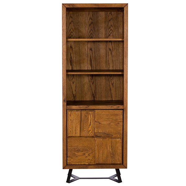 Mitcham Industrial Oak Bookcase