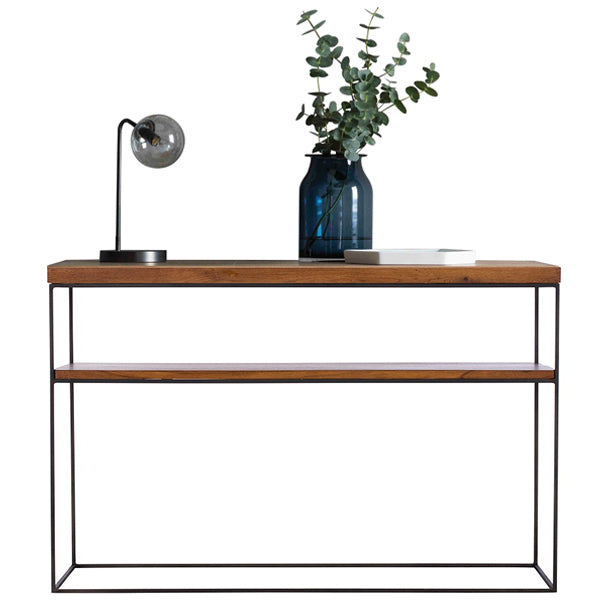 Mitcham Industrial Oak Console Table
