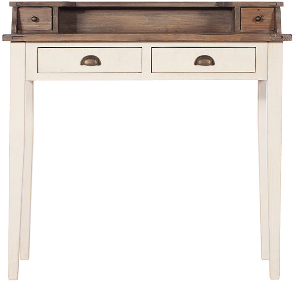 Worcester Reclaimed Wood Desk with a white painted finish