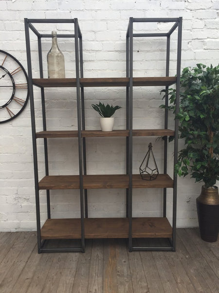 Oldman Industrial Large Reclaimed Wood Bookcase