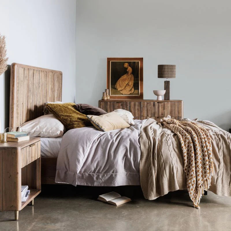 Chelwood Reclaimed Wood Bed collection including reclaimed wood bed frame