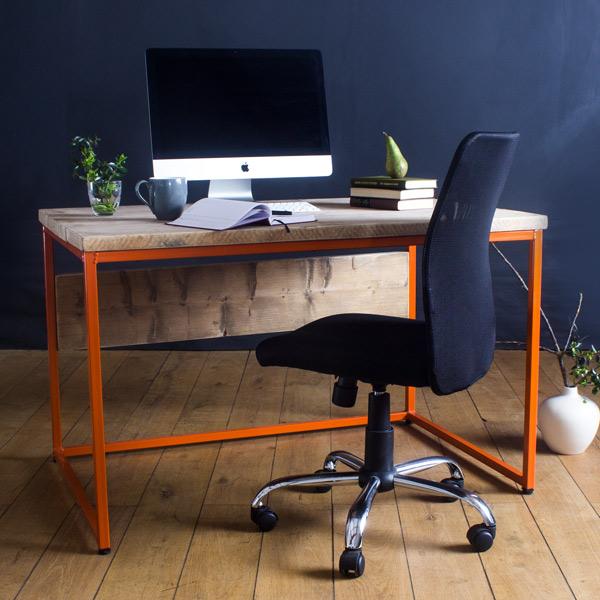 Oldman Orange Industrial Reclaimed Wood Desk