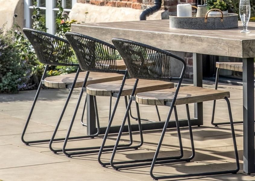 outdoor dining chairs with outdoor dining table
