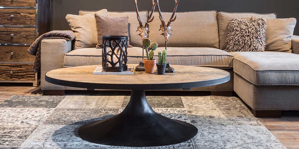 Oxford Industrial Oval Coffee Table