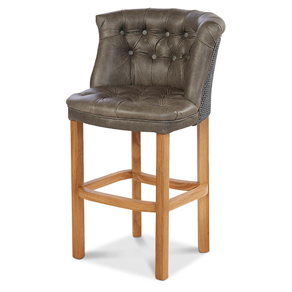 parker harris tweed and leather bar stool
