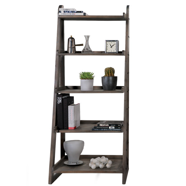 Quinton Reclaimed Wood Ladder Bookcase