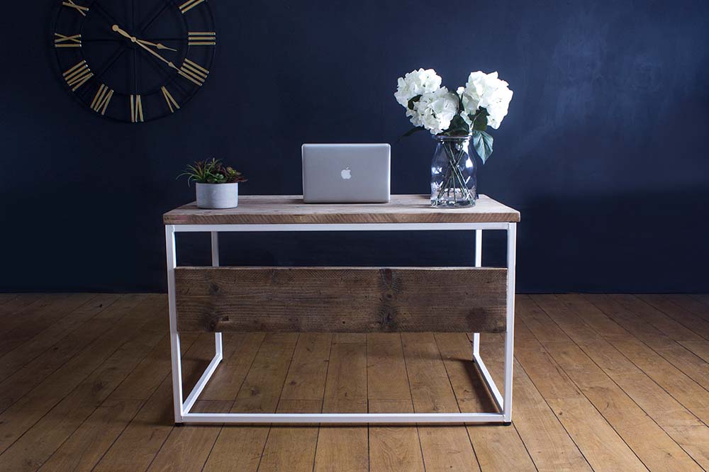 Oldman White Reclaimed Wood Desk