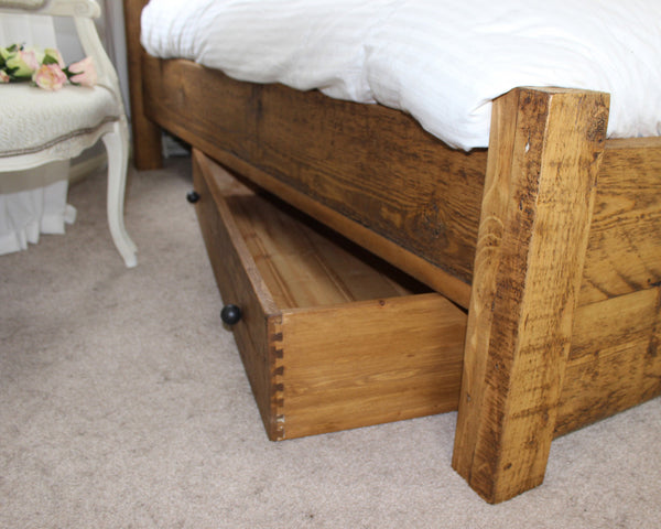 Reclaimed Wood Under Bed Storage Drawer