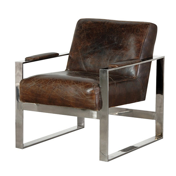 RetroSit Brown Leather Armchair