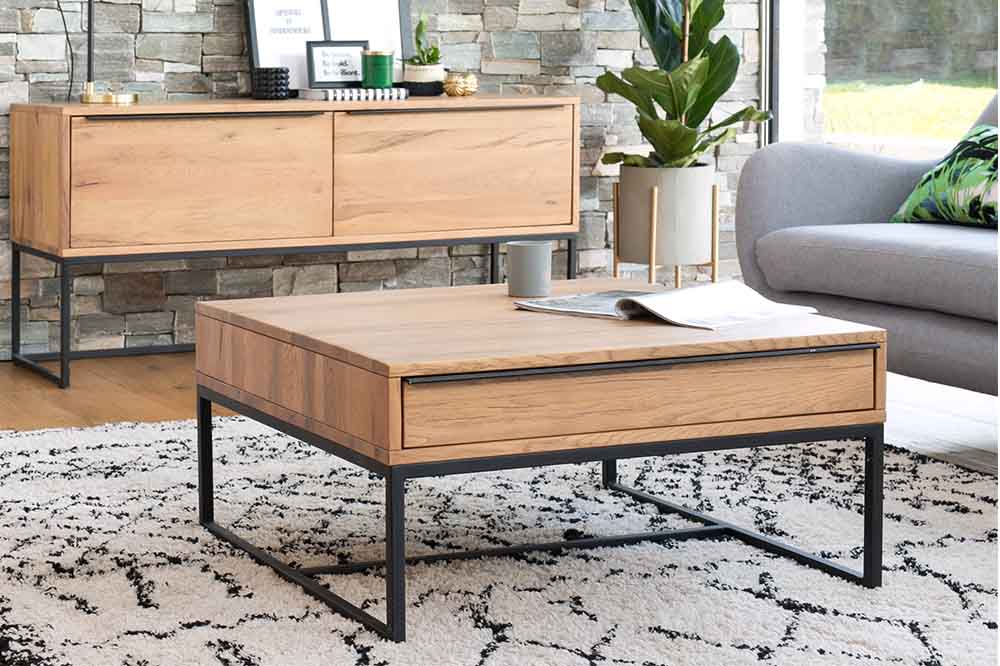 Rocco Oak Coffee Table and Sideboard