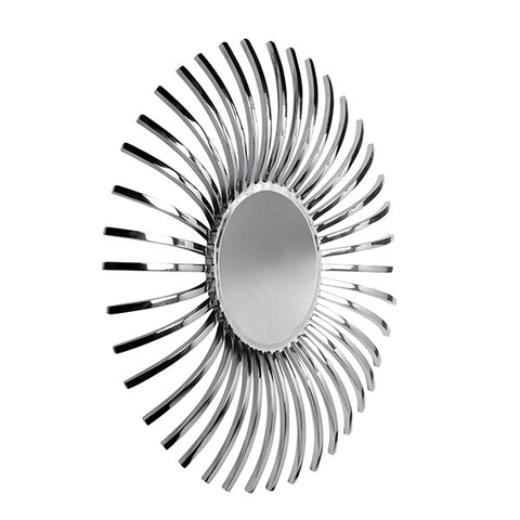 Solaris Stainless Steel Round Mirror
