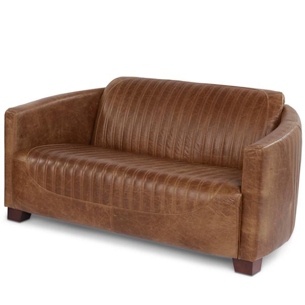 Spitfire Brown Cerato Leather Sofa