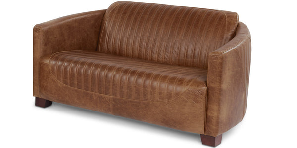 Spitfire Brown Cerato Leather Sofa 