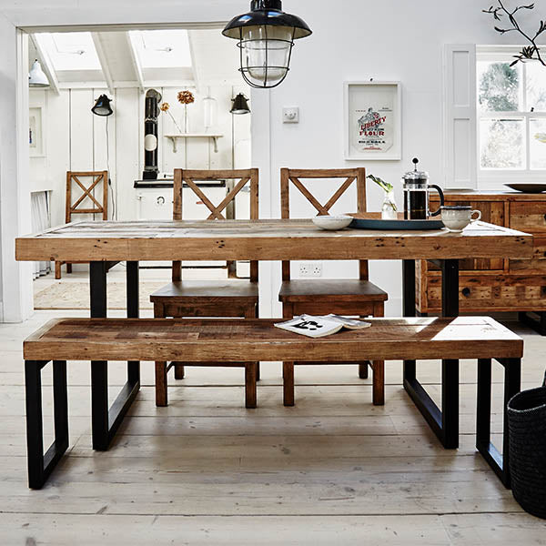 Standford Industrial Reclaimed Wood Dining Table