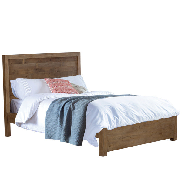 Standford Reclaimed Wood Bed with Low Footboard