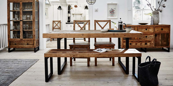 Standford Industrial Reclaimed Wood Dining Table